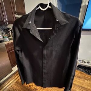 lululemon men's airing easy vent light long sleeve (small, black)